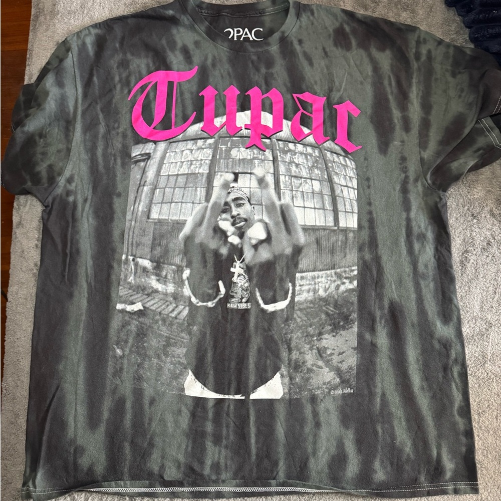 Fashion Nova Gray Tupac Graphic Tee
